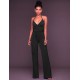 Black Wide Leg Halter Jumpsuit