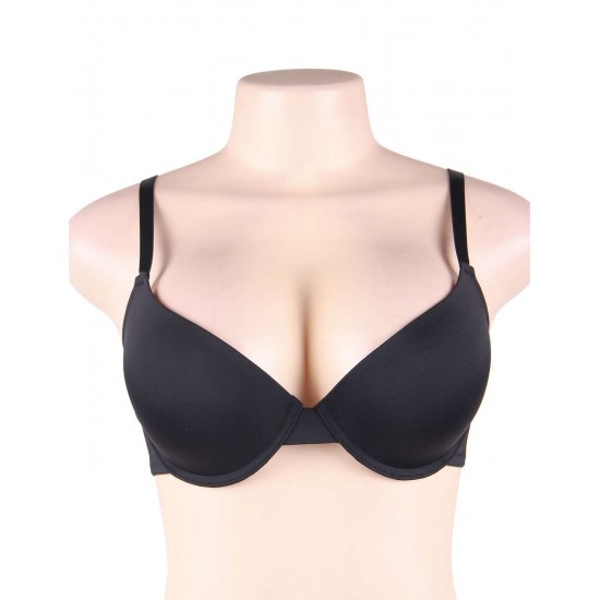 Black High quality smooth basic comfort T-shirt bra