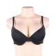 Black High quality smooth basic comfort T-shirt bra