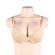 Beige High quality smooth basic comfort T-shirt bra