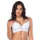 White high-quality lace comfortable T-shirt bra