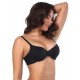 Black Smooth Seamless Push Up comfortable T-shirt bra