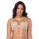 Beige Smooth Seamless Push Up comfortable T-shirt bra