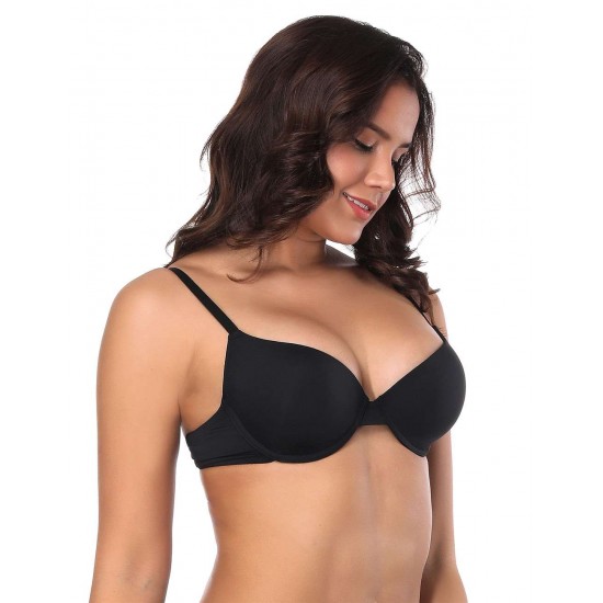 Black High quality smooth basic comfort T-shirt bra