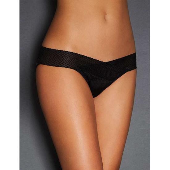 Black Hollowed Out Ladies' Panty