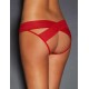 Plus Size Red Hollowed Out Ladies' Panty