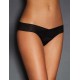 Plus Size Black Hollowed Out Ladies' Panty