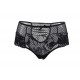 Plus Size Sexy Black High Waist Lace Strappy Panty