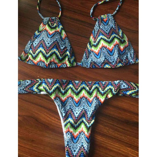 Fashion national wind printing Bikini Set