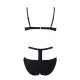 Black Elastic Harness  Sexy Summer Women Bikini Set