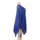 Blue Knitted Hollow out Beach Dress