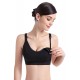 Black Comfort Breast-feeding Nursing Bra