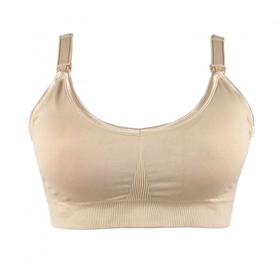 Beige Comfort Breast-feeding Nursing Bra