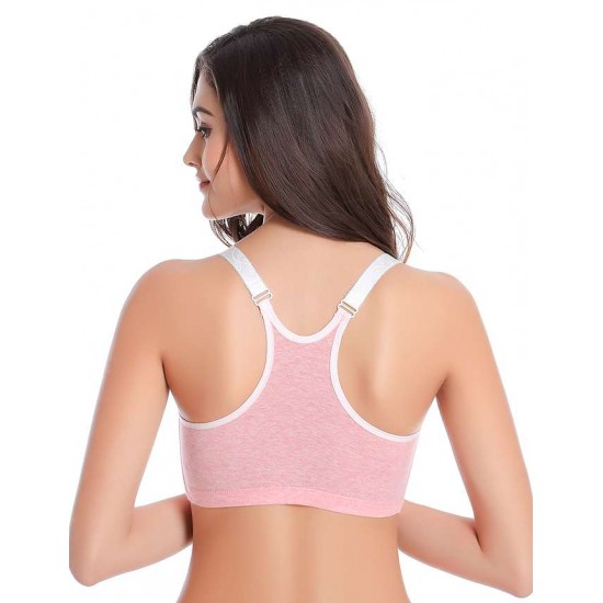 Front Opening Buckle Comfortable Breastfeeding Nursing Bra