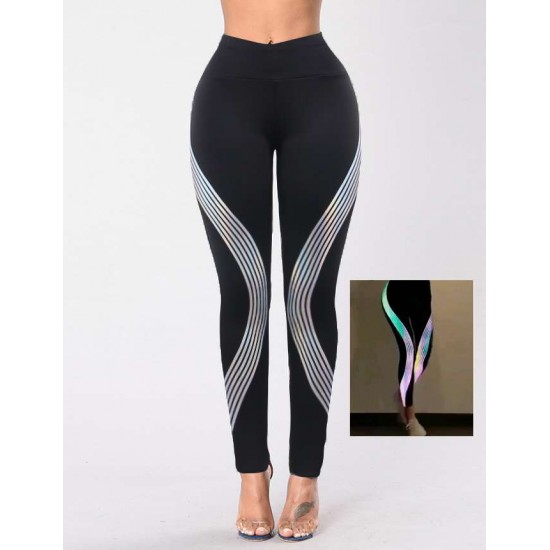 Luminescent Side Radium Stripe Sports Fitness Yoga Pants