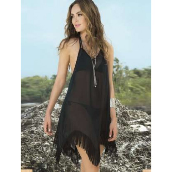 Backless Fringe Summer Beach Dress