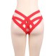 Red Cage Bandage Brief Thong Plus Size Panty