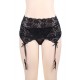 Black Sexy Lace Garter Panty