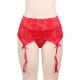 Red Sexy Lace Garter Panty