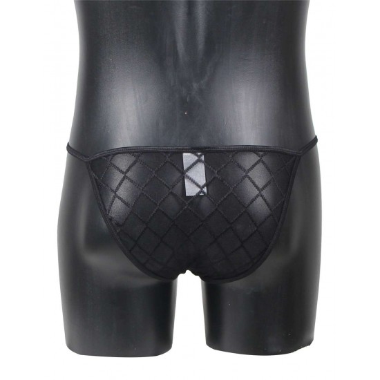 Grid Perspective Men's Panty