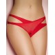 Plus Size Red Crisscross Cutout Thong