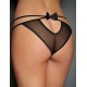 Plus Size Black Transparent Panty