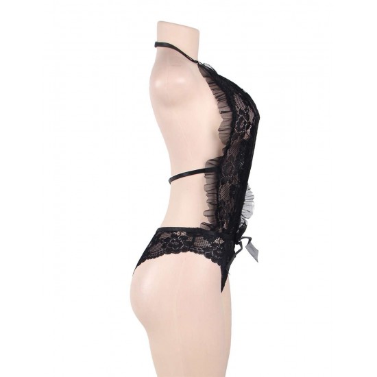 Deep Plunge Lace Teddy