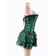 Green Lace Sexy Corset With Skirts