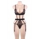 Love Affair Black Lace Teddy 