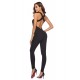 Black Sexy backless one-piece yoga fitness pants