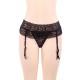 Black Sexy Lace Garter Panty