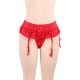 Red Sexy Lace Garter Panty