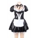 Halloween Satin French Maid Adult Uniform Fancy Dress Costume