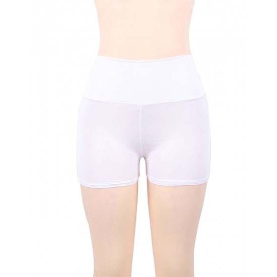 White Gym Shorts Custom Girls Sports Short Pants Women Yoga Running Shorts