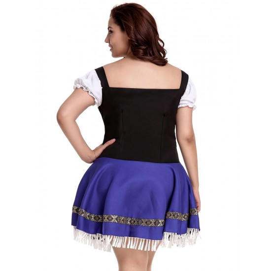 Plus Size German Beer Girl Costume Dress 