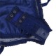 Blue Deluxe Satin Lace Stitching Teddy