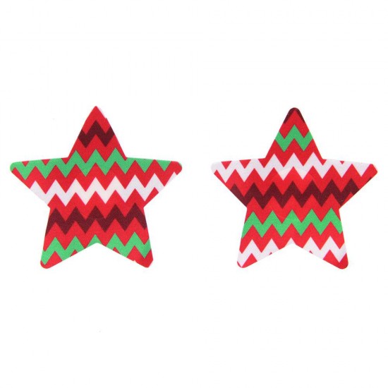 Lovely  Christmas Pasties Disposable Star Shape Nipple Covers