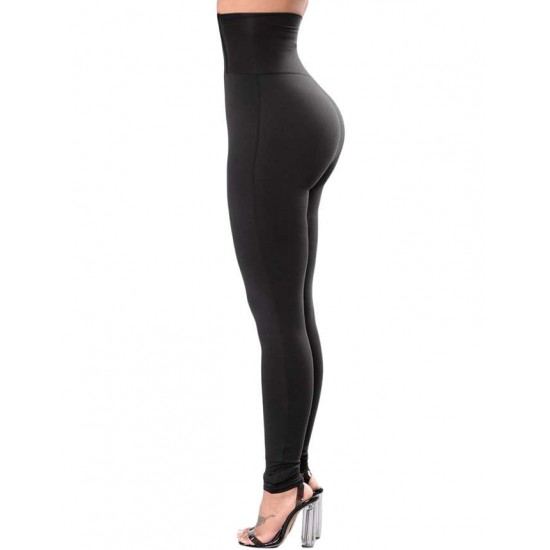 Sexy Black Corset Belt Yoga High Waist Leggings