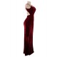 Slim Strap Halter Velvet Fashion Casual Long Dress