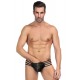 Mens Synthetic Leather Sexy Zipper Panties