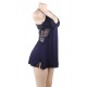 Dark Blue High Quality Modal Pajamas Women Set