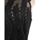 Black Sexy Luxury Rhinestone Embellished Lace Bodycon Dress