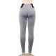 Elastic Thin Leg Zipper Design Leggings Solid Mid-calf Leggings Pants