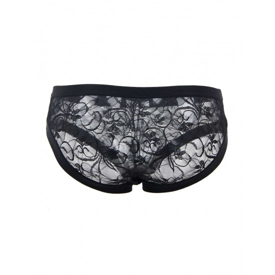 Sexy Black Lace Panty For Men