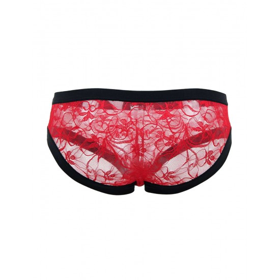 Sexy Red Lace Panty For Men