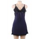 Plus Size Dark Blue Sexy Fashion Cotton High Quality Women Pajama Sets