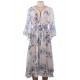 Chiffon Floral Long Cardigan Beach Gown